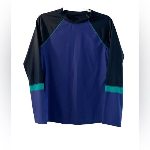 Prana Lorelei Blue Long Sleeve Sun Top Size Medium - Picture 1 of 7